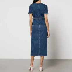 Dresses|Dresses|Dr. Martens Self-Portrait Denim Midi Dress - US 2/UK 6
