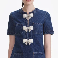 Dresses|Dresses|Dr. Martens Self-Portrait Denim Mini Dress - UK 10