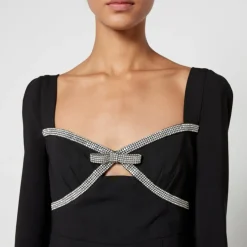 Dresses|Dresses|Self-Portrait Diamante-Embellished Crepe Mini Dress - US 4/UK 8