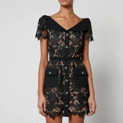 Dresses|Dresses|Self-Portrait Guipure Lace Mini Dress - US 2/UK 6