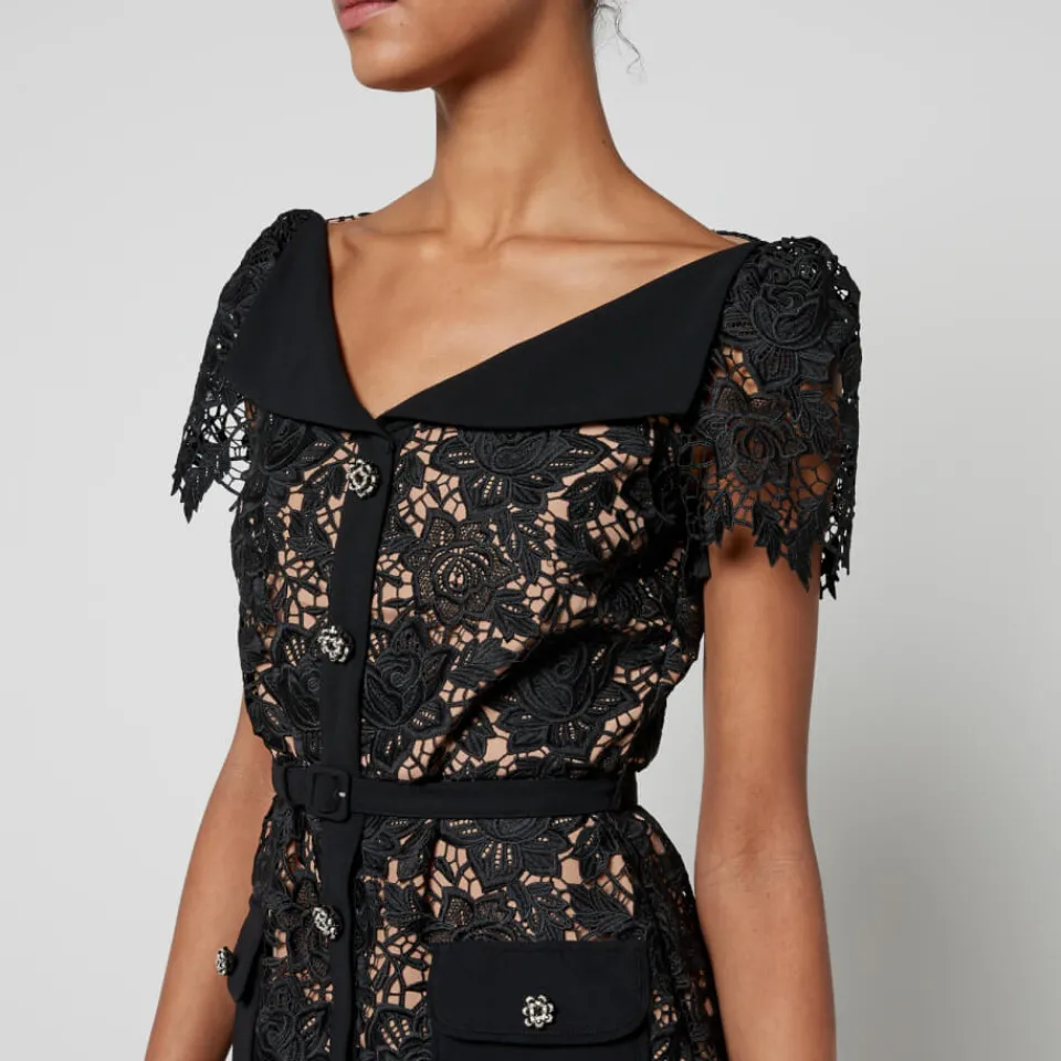 Dresses|Dresses|Self-Portrait Guipure Lace Mini Dress - US 2/UK 6