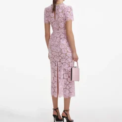 Dresses|Dresses|Self-Portrait Pearl Guipure Lace Dress - UK 6