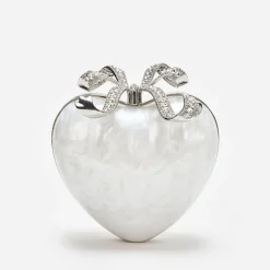 Bags|Dr. Martens Self-Portrait Pearlescent Acrylic Heart Clutch