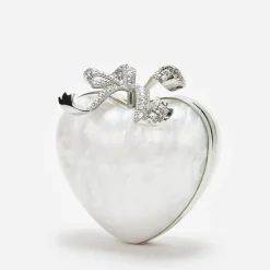 Bags|Dr. Martens Self-Portrait Pearlescent Acrylic Heart Clutch