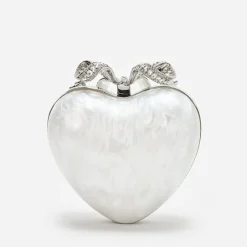 Bags|Dr. Martens Self-Portrait Pearlescent Acrylic Heart Clutch