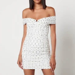 Dresses|Dresses|ROTATE Birger Christensen Self-Portrait Polka-Dot Print Chiffon Mini Dress - UK 6/US 2
