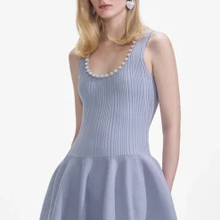 Dresses|Dresses|Dr. Martens Self-Portrait Ribbed Knit Midi Dress - M
