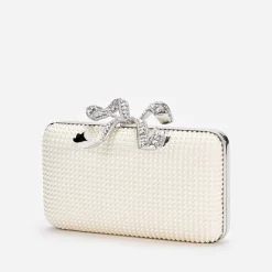 Bags|Dr. Martens Self-Portrait Satin Faux Pearl Box Clutch