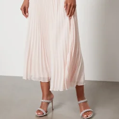 Dresses|Dresses|Self-Portrait Sequined Bouclé and Chiffon Midi Dress - UK 6/US 2