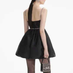 Dresses|Dresses|Stine Goya Self-Portrait Taffetta Diamante Mini Dress - UK 6