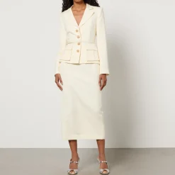 Dresses|Dresses|Self-Portrait Tailored Twill Midi Dress - UK 10