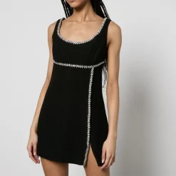 Dresses|Dresses|Self-Portrait Textured Wool Mini Dress - US 2/UK 6