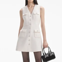 Dresses|Dresses|Self-Portrait Tinsel Bouclé Mini Dress - UK 10