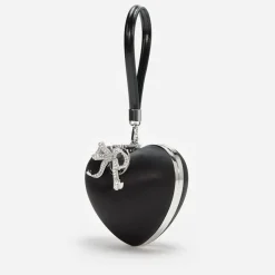 Bags|Dr. Martens Self-Portrait Top Handle Satin Heart Clutch