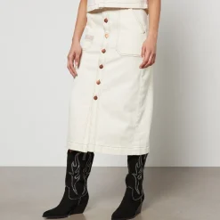 Skirts|Skirts|Seventy + Mochi Elodie Denim Midi Skirt - UK 8