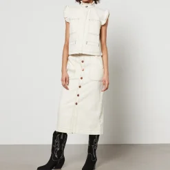 Skirts|Skirts|Seventy + Mochi Elodie Denim Midi Skirt - UK 8