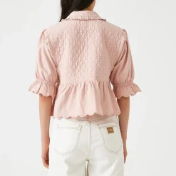 T-Shirts And Tops|Shirts And Blouses|Seventy + Mochi Heidi Quilted Cotton Blouse - S