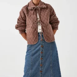 Jackets|Coats|Seventy + Mochi Heidi Quilted Cotton-Blend Jacket - XS