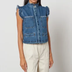 Jackets|Coats|Birkenstock Seventy + Mochi Pablo Denim Waistcoat - UK 12