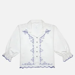 T-Shirts And Tops|Shirts And Blouses|Nobody's Child Seventy + Mochi Western Sophia Cotton-Poplin Blouse - XL