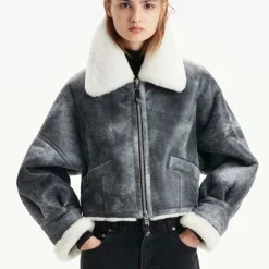 Jackets|Coats|Dr. Martens Shoreditch Ski Club Ottilie Shearling Jacket - S