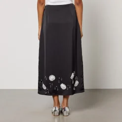 Skirts|Skirts|By Malene Birger Sister Jane Desert Hearts Satin Midi Skirt - S/UK 8