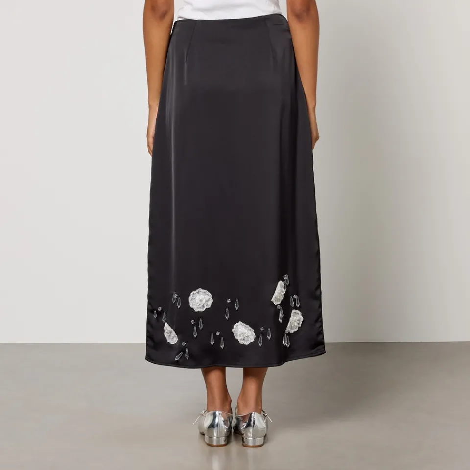 Skirts|Skirts|By Malene Birger Sister Jane Desert Hearts Satin Midi Skirt - S/UK 8