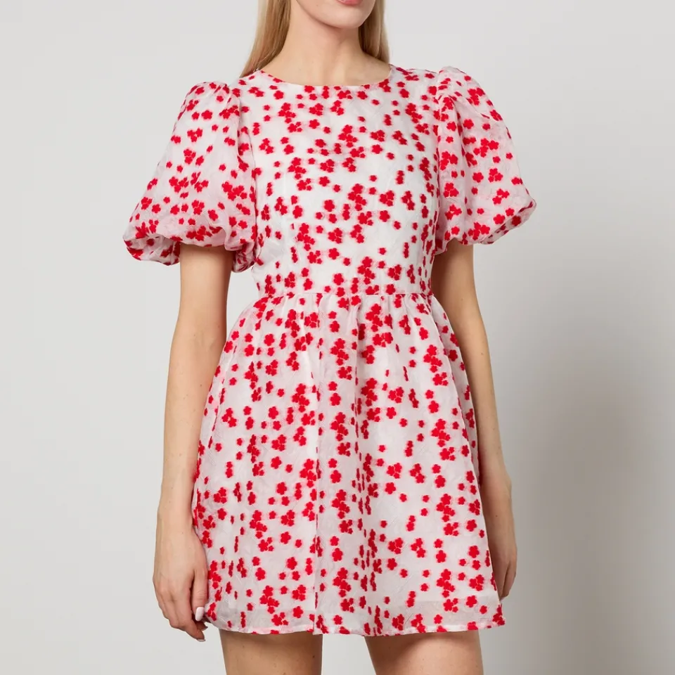 Dresses|Dresses|Stine Goya Sister Jane Dream Floral-Jacquard Organza Midi Dress - XS/UK 6