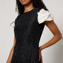 Dresses|Dresses|Ganni Sister Jane Paddock Cloqué Mini Dress - M/UK 10