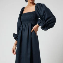 Dresses|Dresses|Sleeper Atlanta Linen Midi Dress - XS