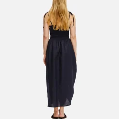 Dresses|Dresses|Sleeper Atlanta Linen Rosette Strap Dress - M