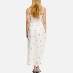 Dresses|Dresses|Ganni Sleeper Atlanta Linen Rosette Strap Dress - XS
