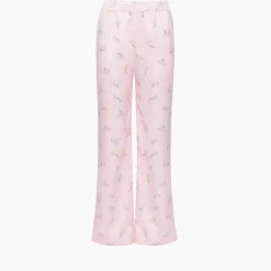 Loungewear|Sleeper Blossom Floral-Print Satin Lounge Trousers - XS