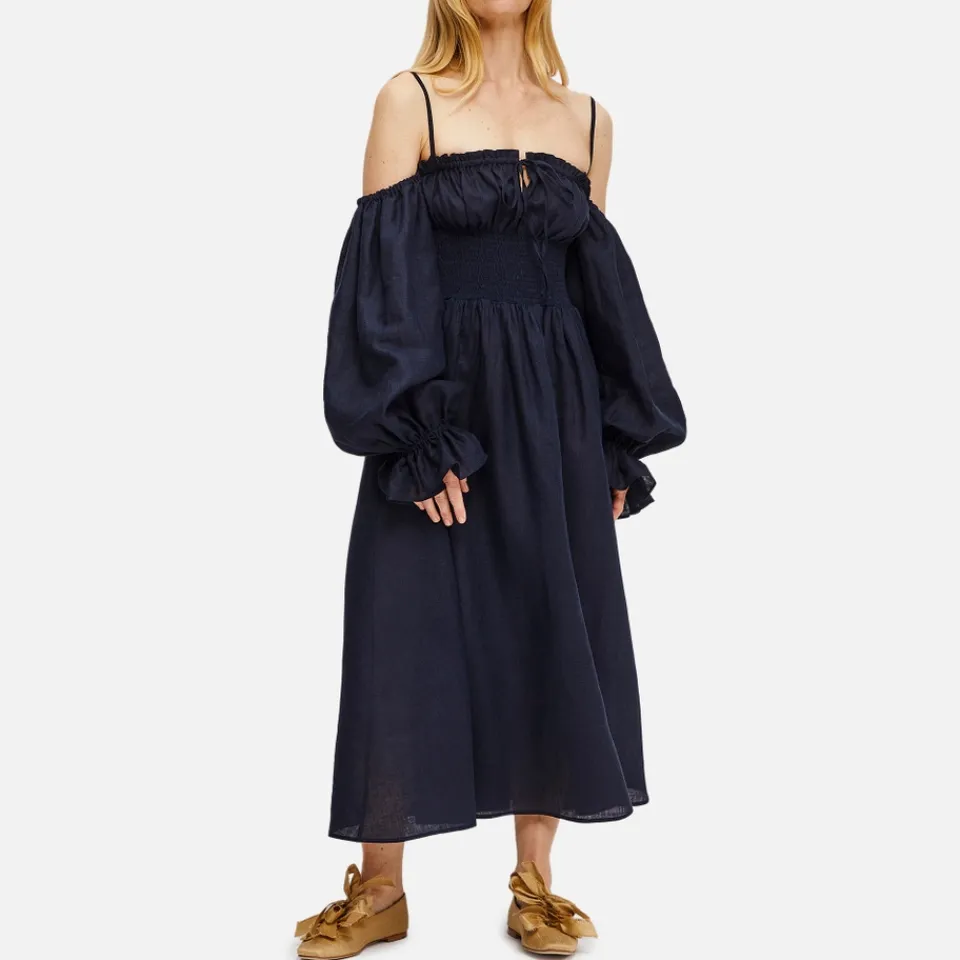 Dresses|Dresses|AMI Sleeper Cancan Linen Maxi Dress - S