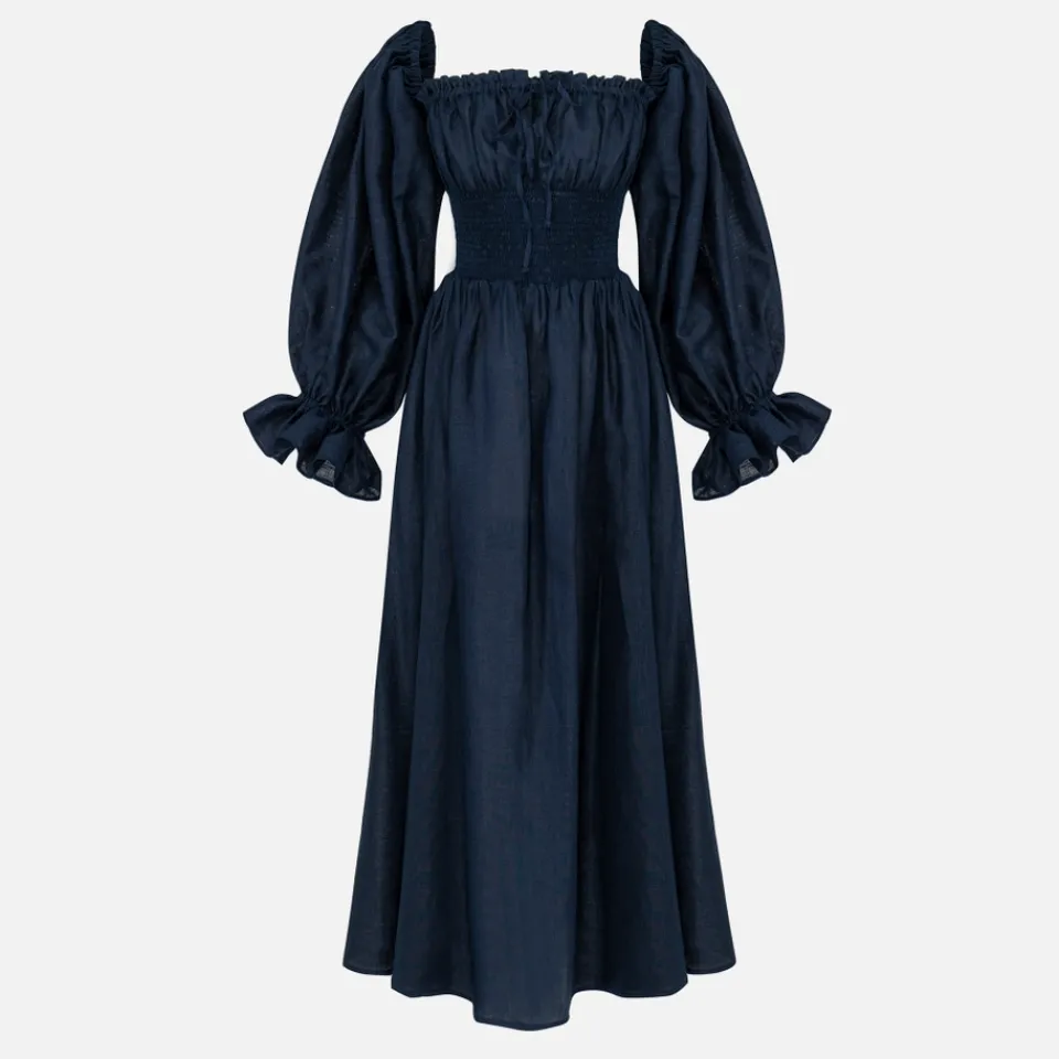 Dresses|Dresses|AMI Sleeper Cancan Linen Maxi Dress - S