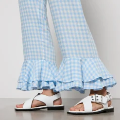 Loungewear|Sleeper Cha-Cha Ruffled Linen-Blend Lounge Set - XS