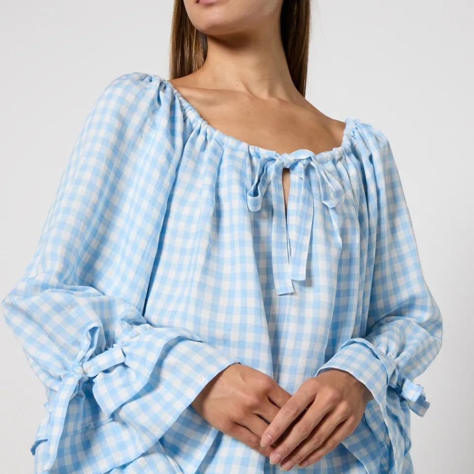 Loungewear|Sleeper Cha-Cha Ruffled Linen-Blend Lounge Set - XS