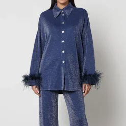 Loungewear|Dr. Martens Sleeper Feather-Trimmed Lurex Party Pyjama Set - S