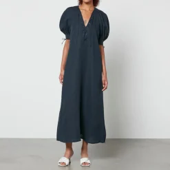 Dresses|Dresses|Coach Sleeper Garden Linen Midi Dress - XS