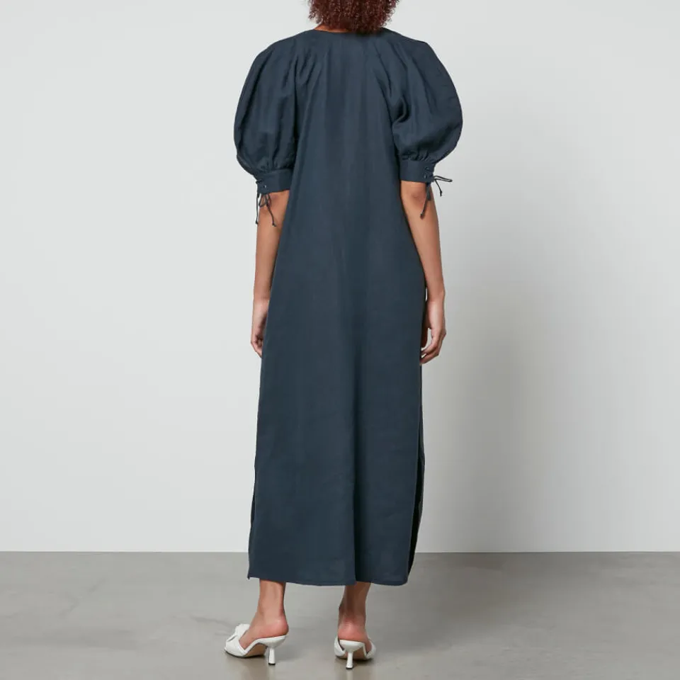 Dresses|Dresses|Coach Sleeper Garden Linen Midi Dress - XS