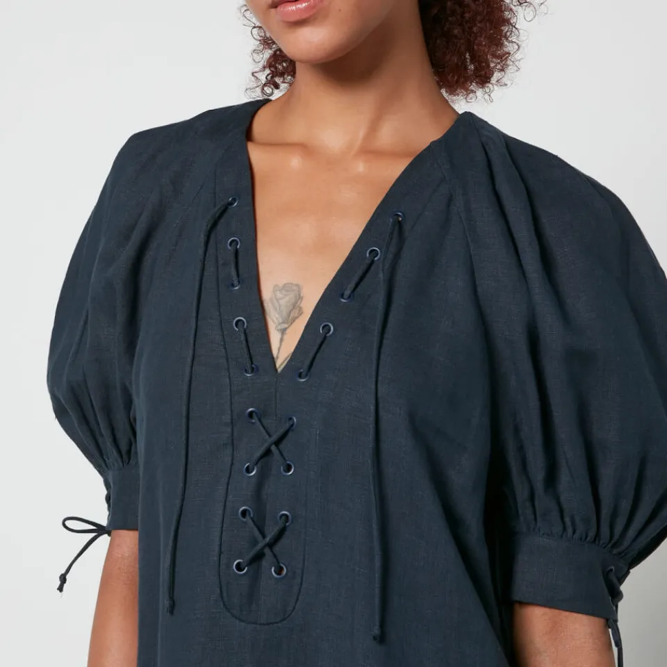 Dresses|Dresses|Coach Sleeper Garden Linen Midi Dress - XS