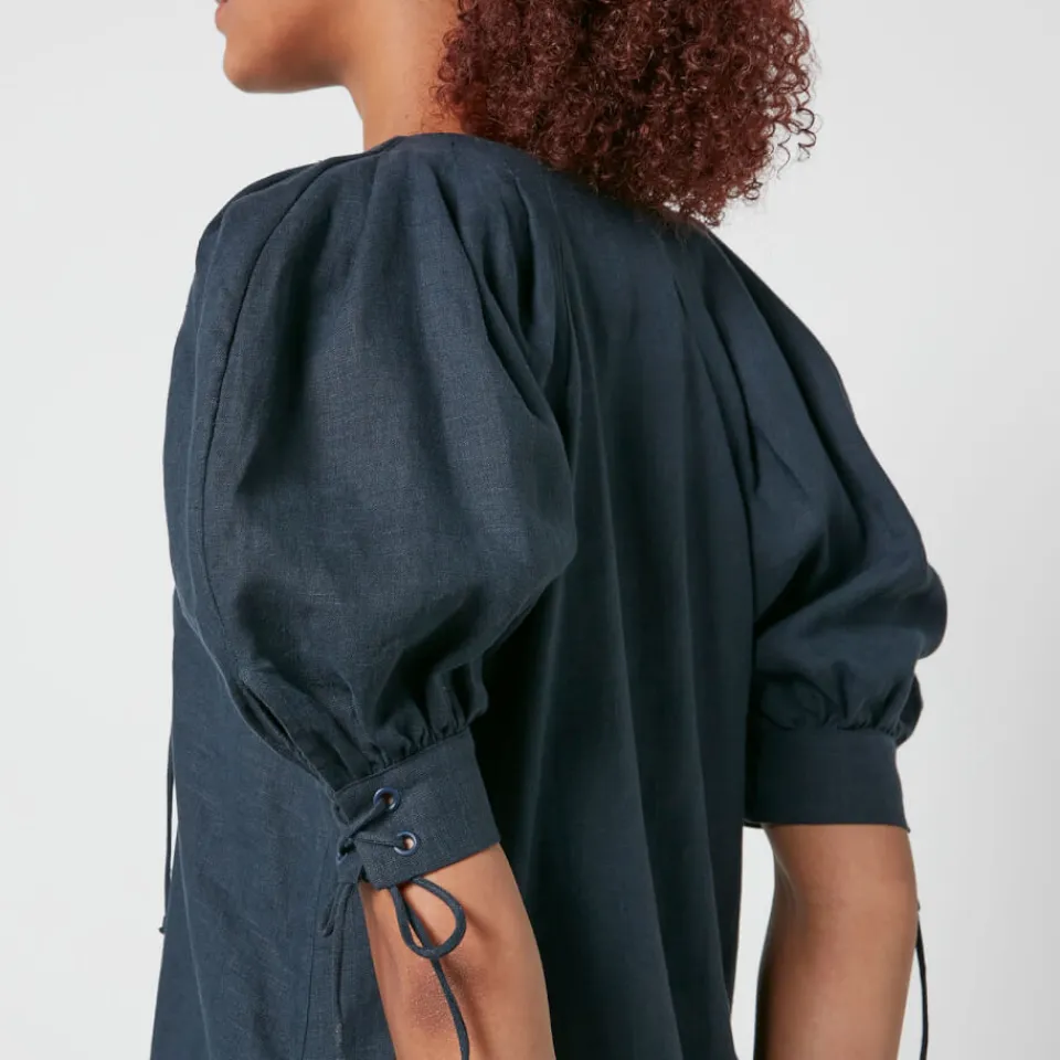Dresses|Dresses|Coach Sleeper Garden Linen Midi Dress - XS