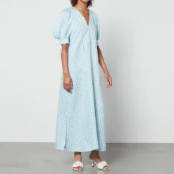 Dresses|Dresses|Sleeper Garden Linen Midi Dress - S