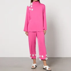 Loungewear|Dr. Martens Sleeper The Bloom Black Tie Woven Pyjama Set - L
