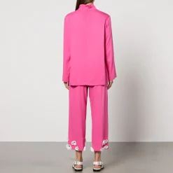 Loungewear|Dr. Martens Sleeper The Bloom Black Tie Woven Pyjama Set - L