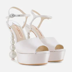 Heels|Sandals & Slides|Dr. Martens Sophia Webster Natalia Perla Satin Heeled Sandals - UK 6