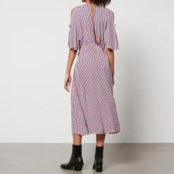 Dresses|Dresses|Dr. Martens Stella Nova Checked Satin Midi Dress - DK 38/UK 12