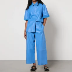 Trousers|Stella Nova Cropped Leather Trousers - DK 38/UK 12