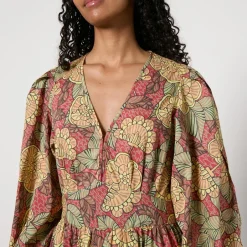 Dresses|Dresses|Stella Nova Floral-Print Cotton Maxi Dress - DK 40/UK 14