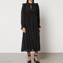 Dresses|Dresses|Stella Nova Iza Joe Fil-Coupé Crepon Midi Dress - DK 34/UK 8